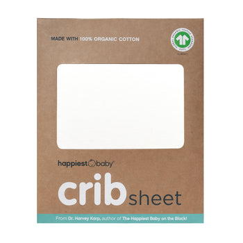 Ivory standard size crib sheet in box color--ivory
