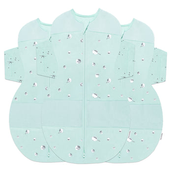 Teal planets SNOO sleep sack 3-pack bundle
