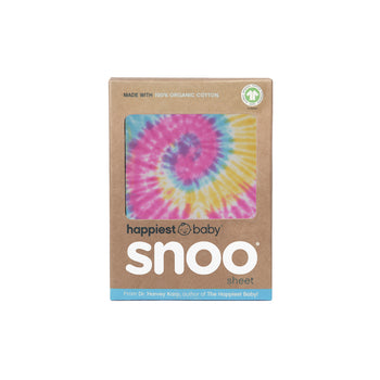 Rainbow Tie-Dye fitted sheet for SNOO in box color-swatch--rainbow-tie-dye