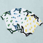 100% Organic Short-Sleeve Baby Bodysuit Bundle