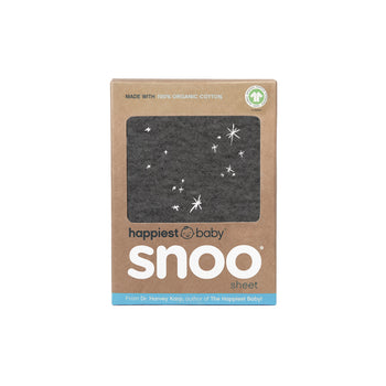Charcoal galaxy fitted sheet for SNOO in box